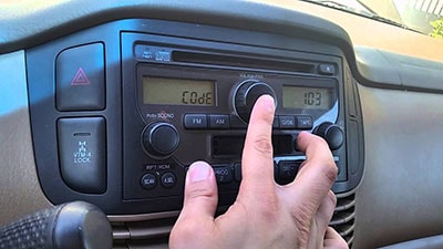 enter becker  radio code