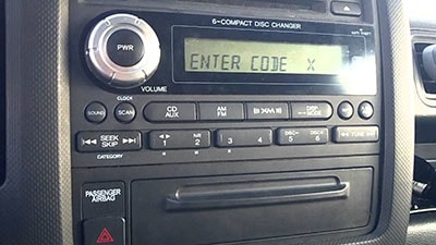 enter holden 420 radio code