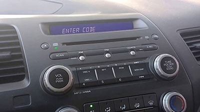 enter audi  radio code