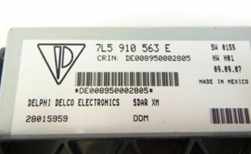 delphi delco serial number